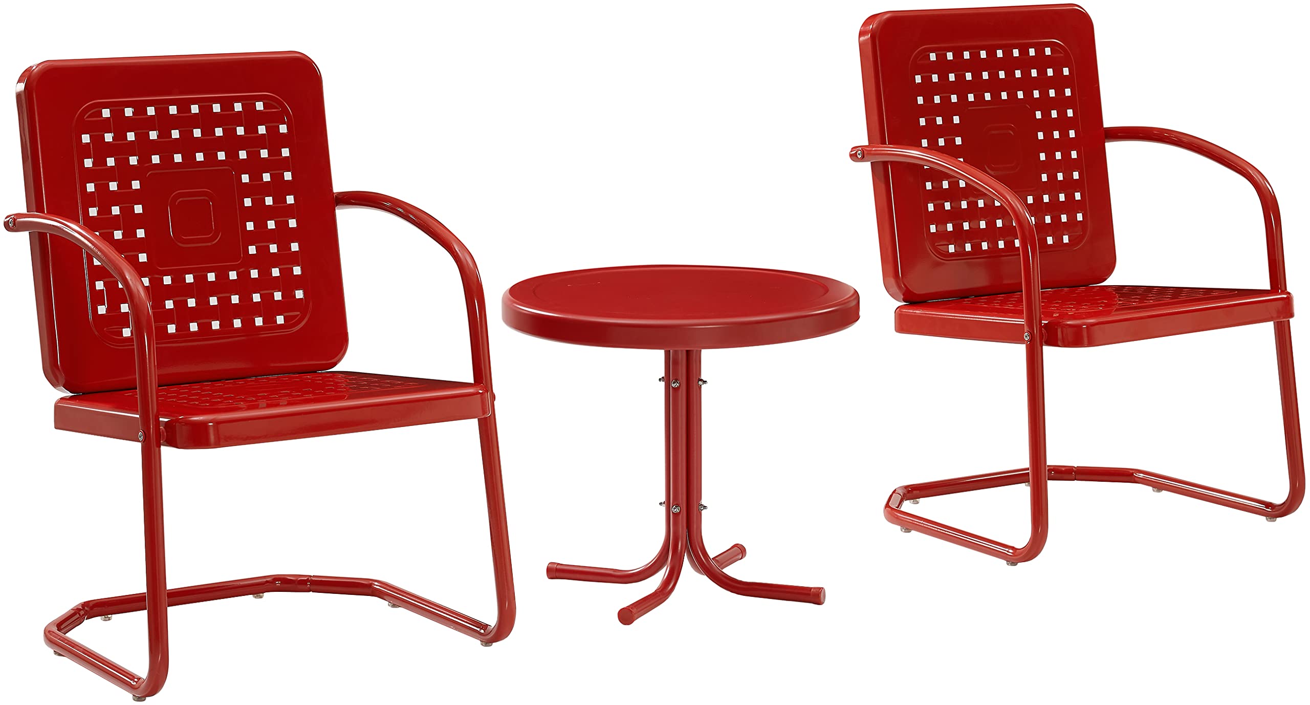 Amazon.com: Crosley Furniture Bates 3-Piece Retro Metal Outdoor